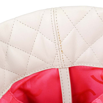 Chanel 2005-2006 White Calfskin Cambon Ligne Tote Handbag