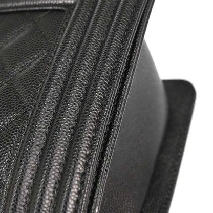 Boy Chanel Black Caviar Skin Medium Shoulder Bag
