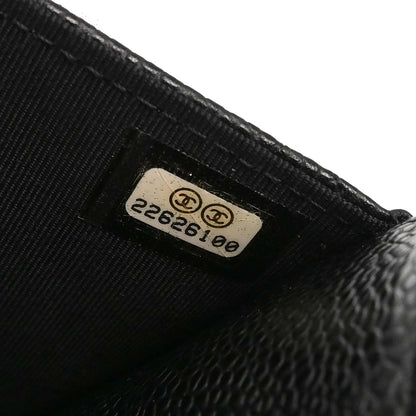 Chanel Black Caviar Skin Classic WOC Wallet on Chain Shoulder Bag