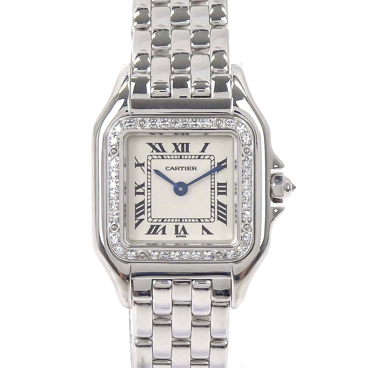 Cartier Panthere SM 22mm Ref.1660 Quartz Watch 18KWG Diamond