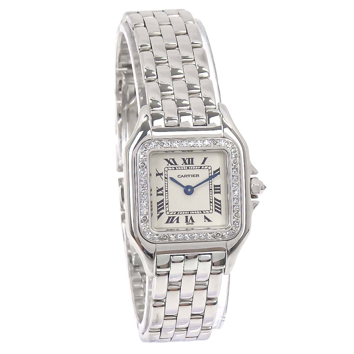 Cartier Panthere SM 22mm Ref.1660 Quartz Watch 18KWG Diamond