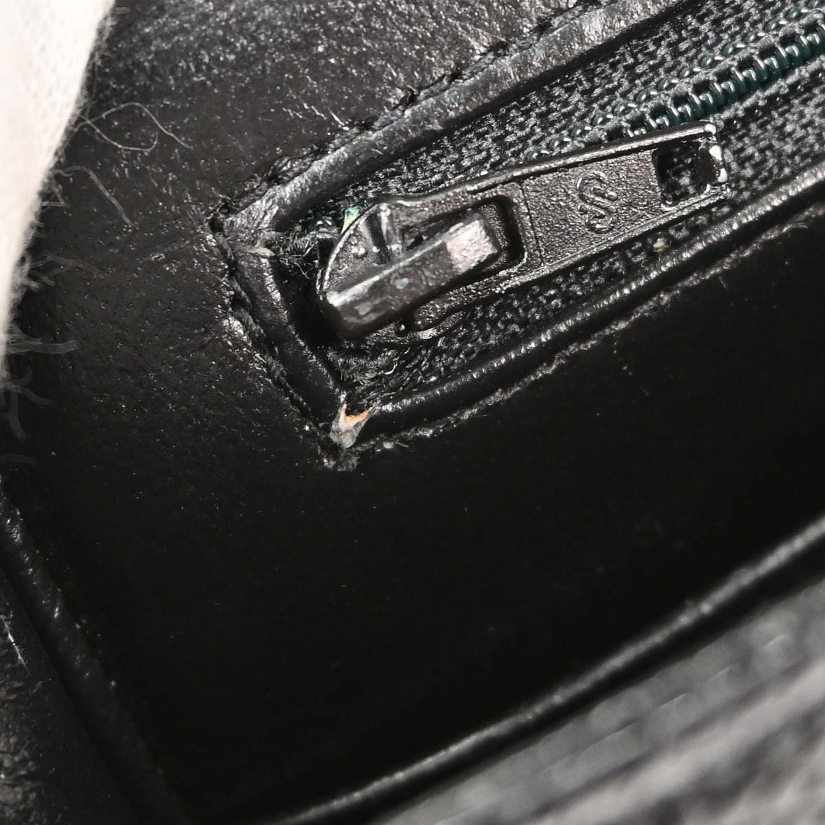 Chanel * Black Lizard Small Classic Double Flap Shoulder Bag