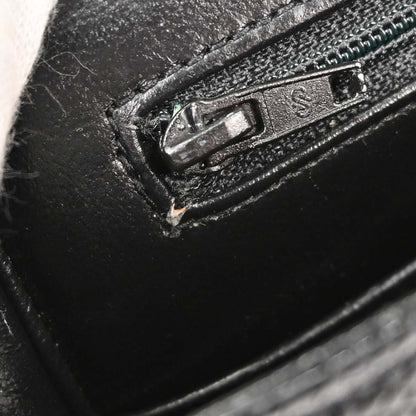 Chanel * Black Lizard Small Classic Double Flap Shoulder Bag