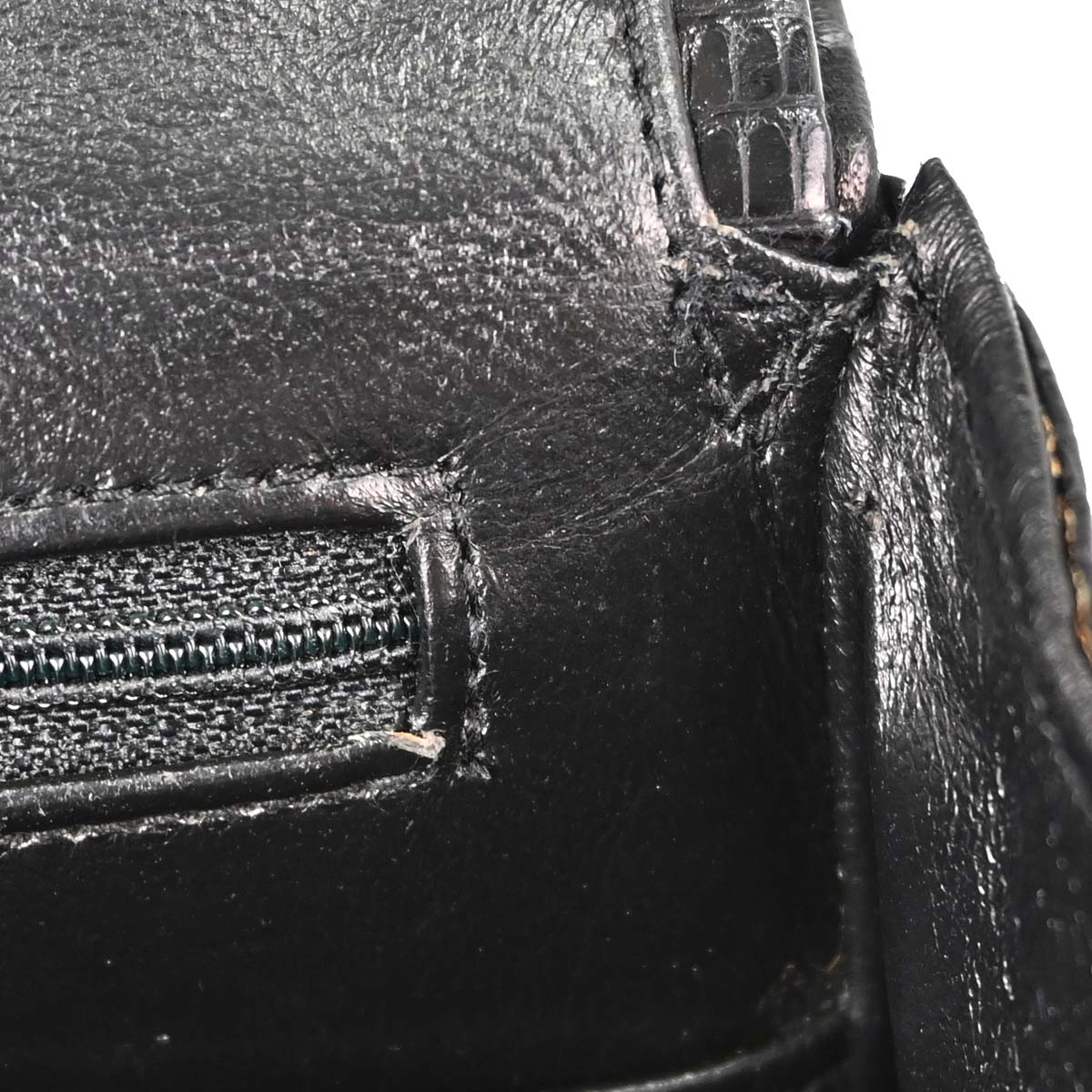 Chanel * Black Lizard Small Classic Double Flap Shoulder Bag