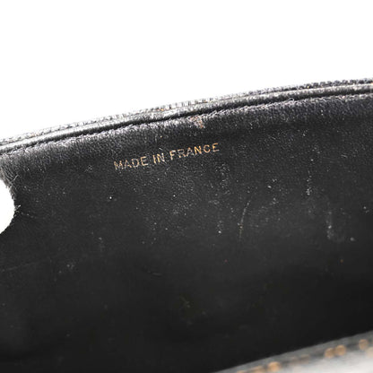 Chanel * Black Lizard Small Classic Double Flap Shoulder Bag
