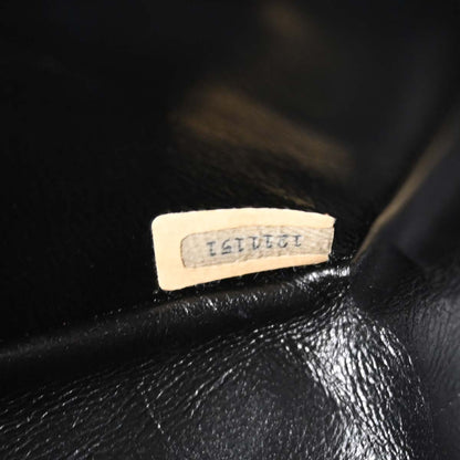 Chanel * Black Lizard Small Classic Double Flap Shoulder Bag
