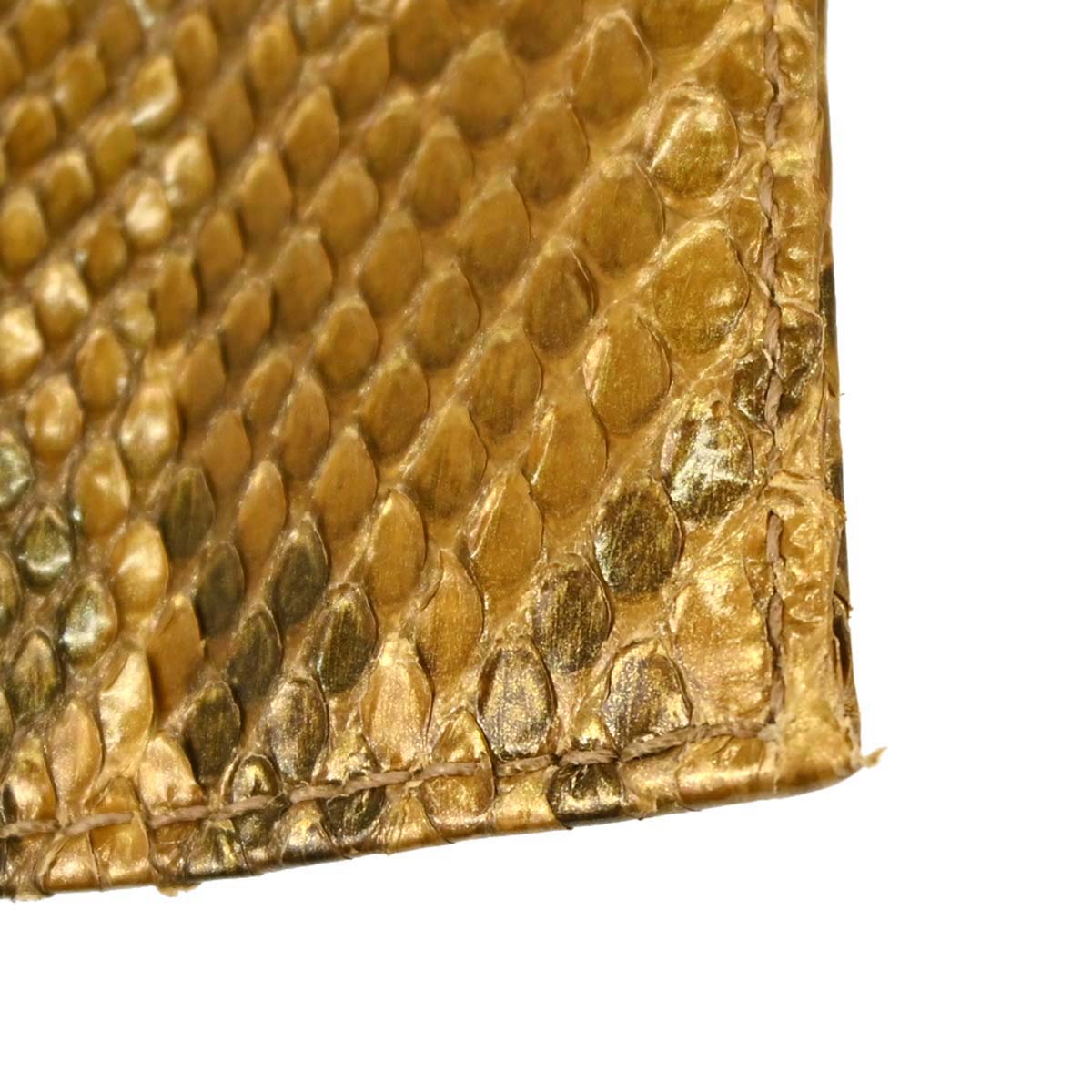 Fendi * Gold Python Mamma Baguette Handbag