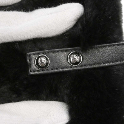 Chanel Black Lapin Fur Tote Handbag