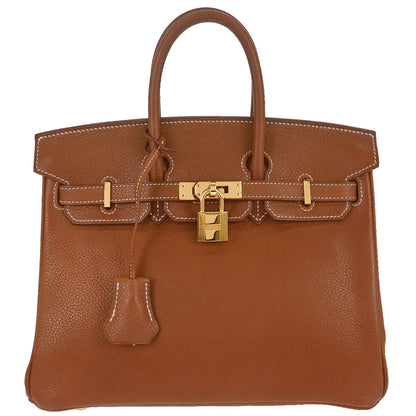 Hermes Fauve Barenia Faubourg Birkin 25 Handbag