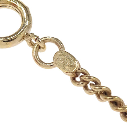 Chanel Lipstick Gold CC Pendant Rhinestone Necklace 05P