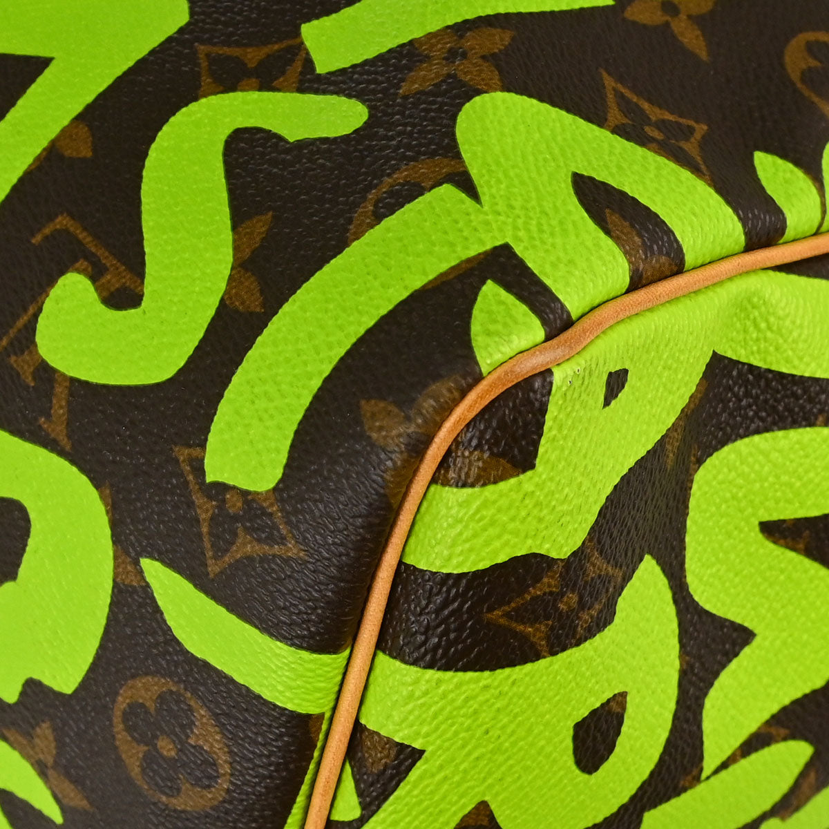Louis Vuitton Green Monogram Graffiti Keepall 50 Duffle Bag M93700