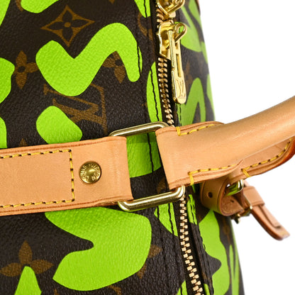 Louis Vuitton Green Monogram Graffiti Keepall 50 Duffle Bag M93700