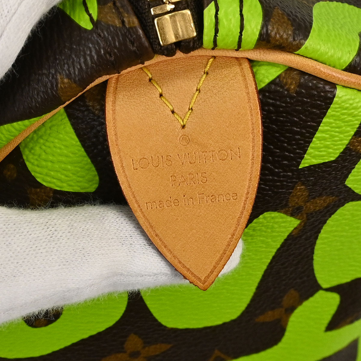 Louis Vuitton Green Monogram Graffiti Keepall 50 Duffle Bag M93700