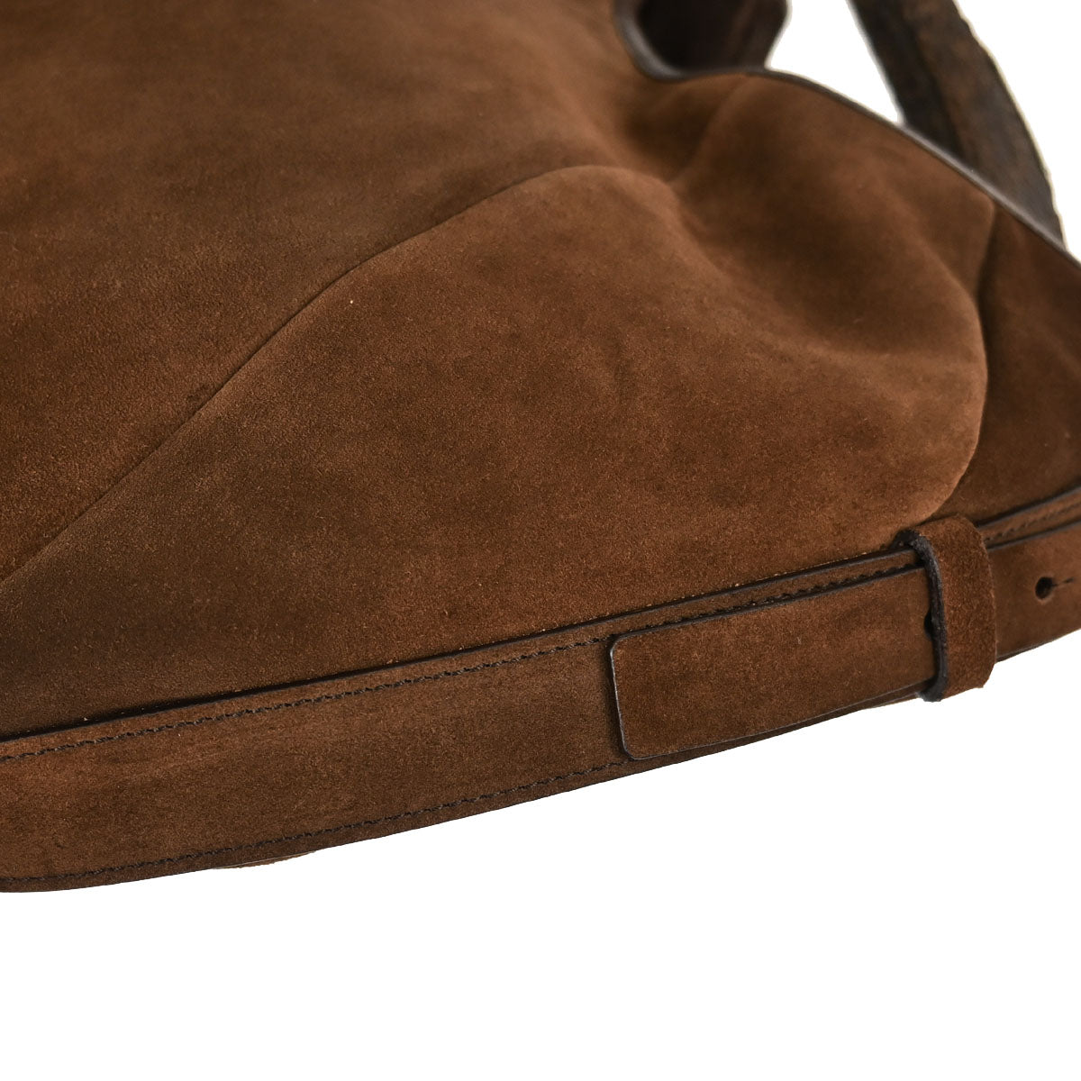 Yves Saint Laurent Brown Suede Large Mombasa Handbag