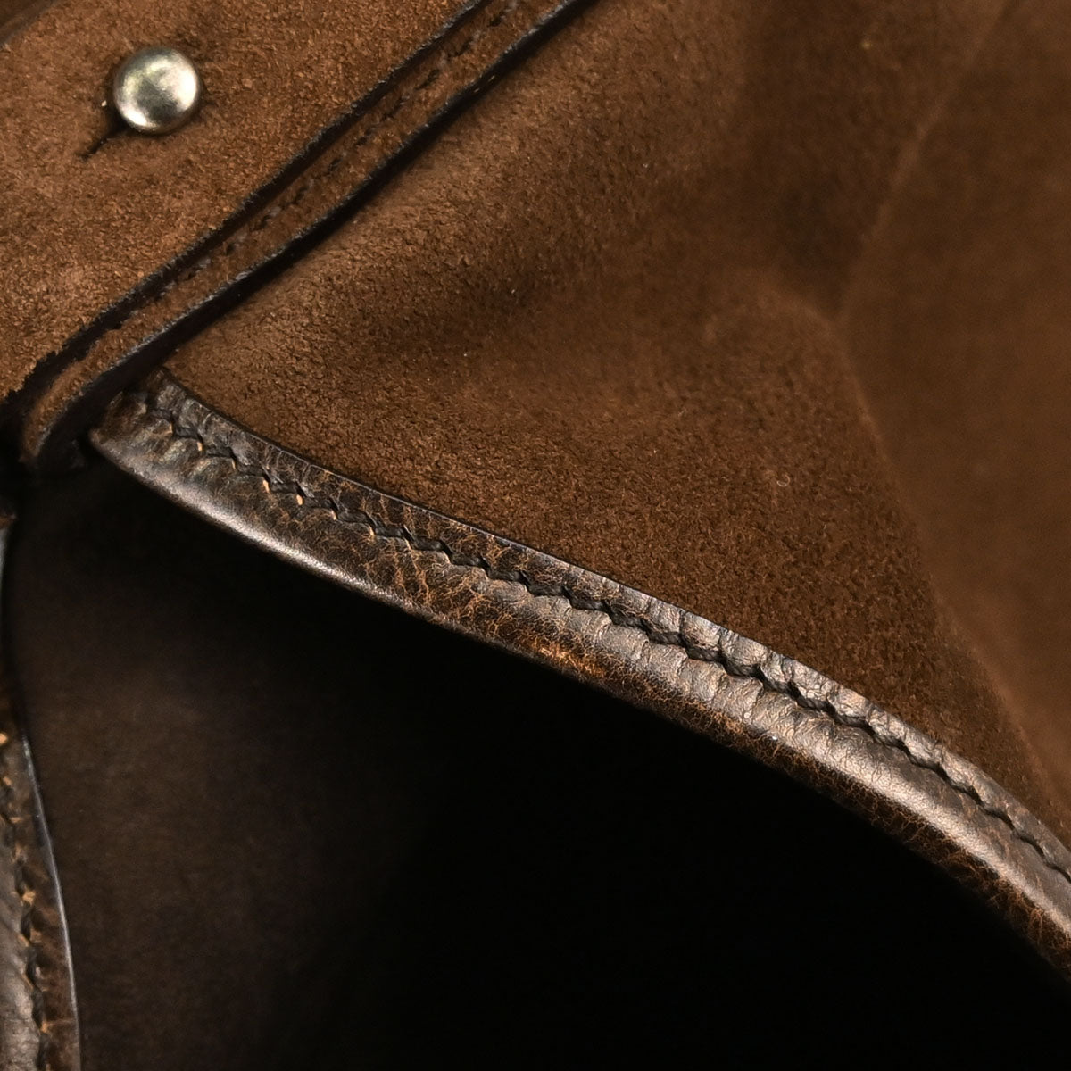 Yves Saint Laurent Brown Suede Large Mombasa Handbag