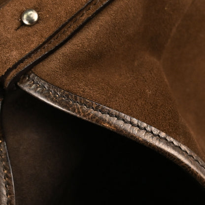 Yves Saint Laurent Brown Suede Large Mombasa Handbag