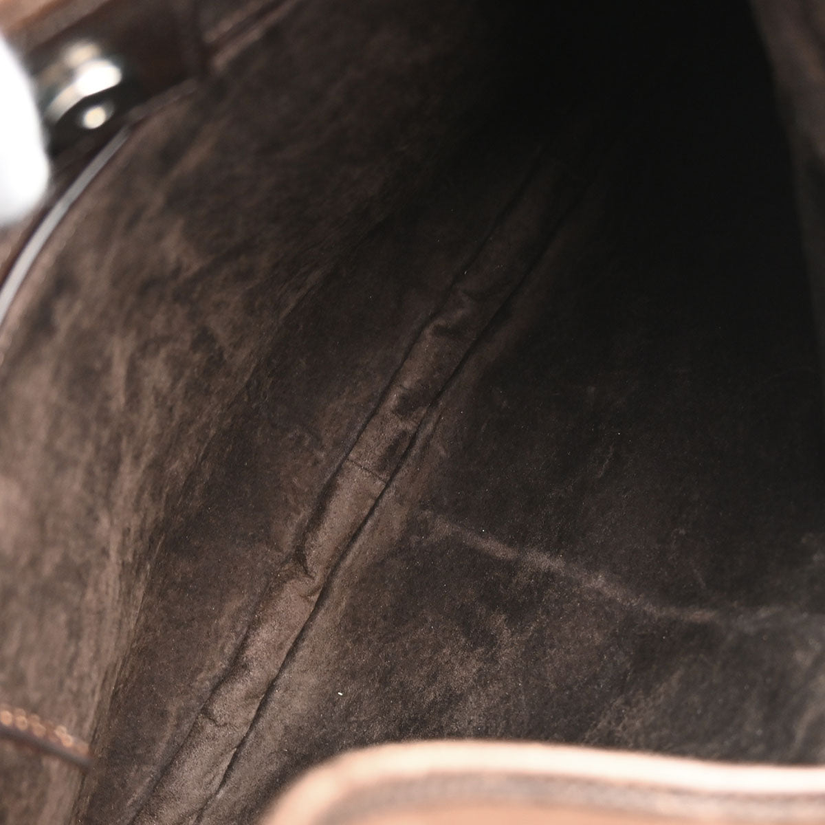 Yves Saint Laurent Brown Suede Large Mombasa Handbag