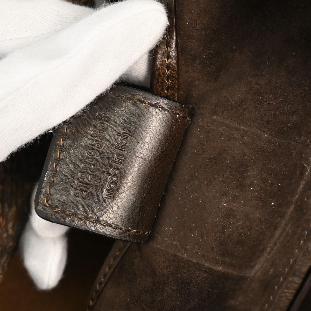 Yves Saint Laurent Brown Suede Large Mombasa Handbag