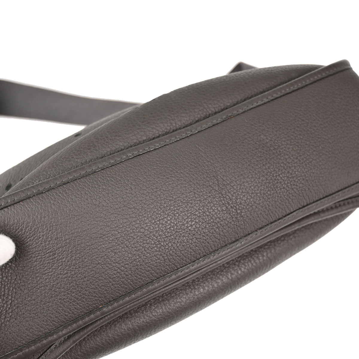 Hermes Graphite Taurillon Clemence Evelyne 2 33 GM Shoulder Bag