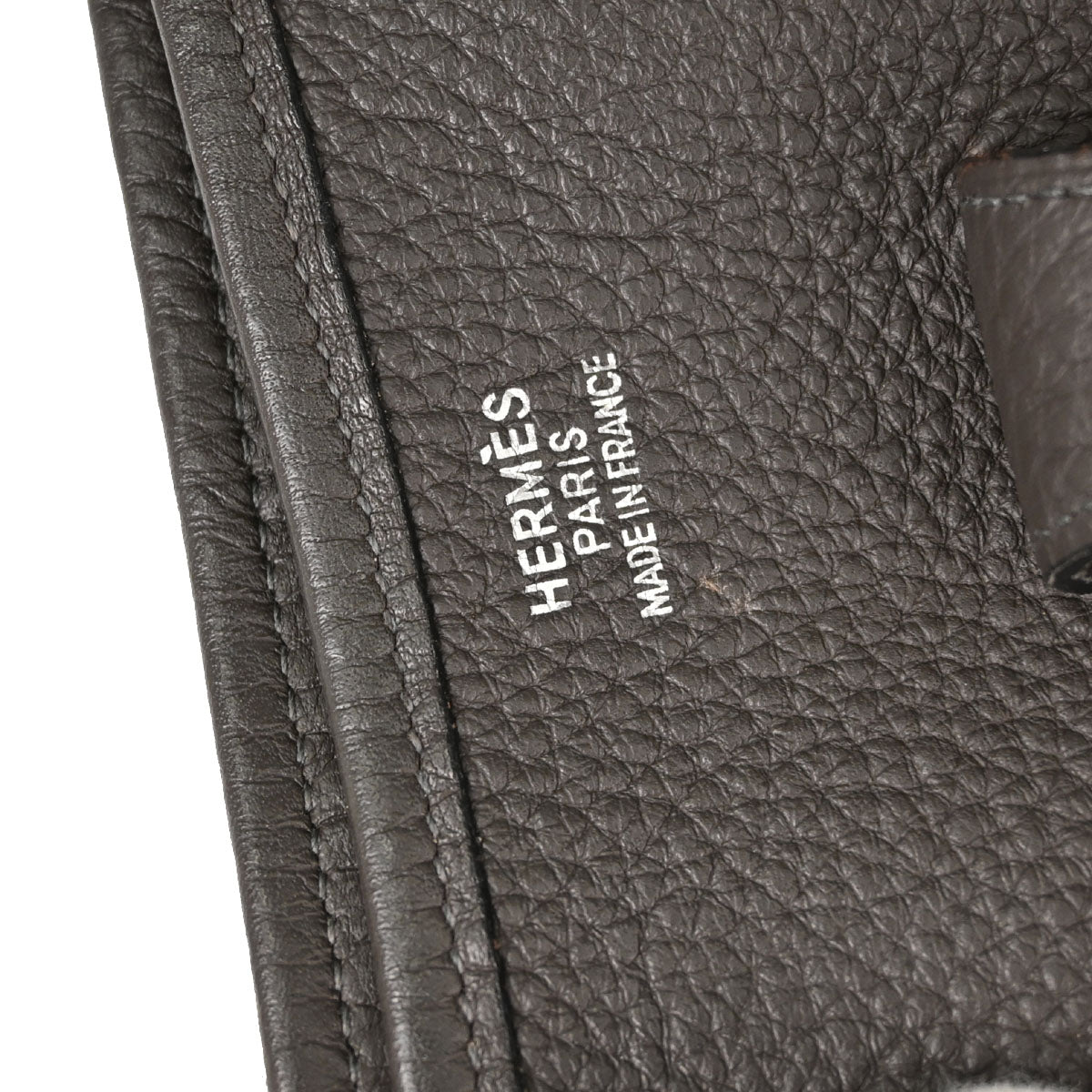 Hermes Graphite Taurillon Clemence Evelyne 2 33 GM Shoulder Bag
