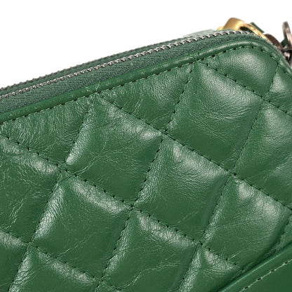 Chanel Green Calfskin Gabrielle WOC Wallet on Chain Shoulder Bag