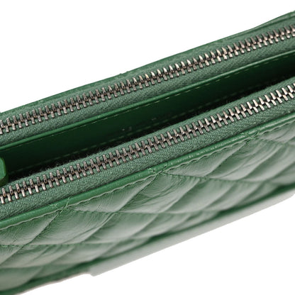 Chanel Green Calfskin Gabrielle WOC Wallet on Chain Shoulder Bag