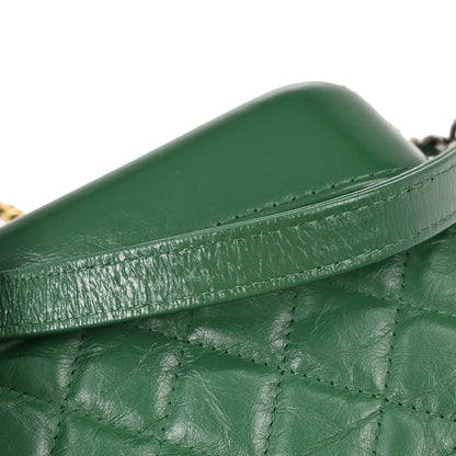 Chanel Green Calfskin Gabrielle WOC Wallet on Chain Shoulder Bag
