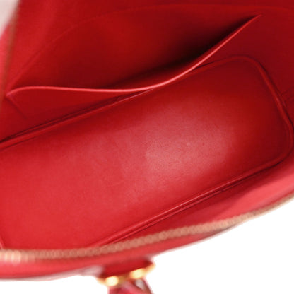 Hermes * Rouge Vif Ostrich Bolide 35 2way Shoulder Handbag
