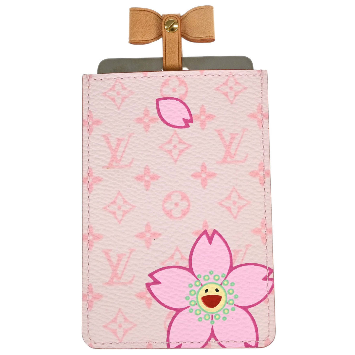 Louis Vuitton Monogram Cherry Blossom Etui Miroir Compact Mirror M92019 Small Good