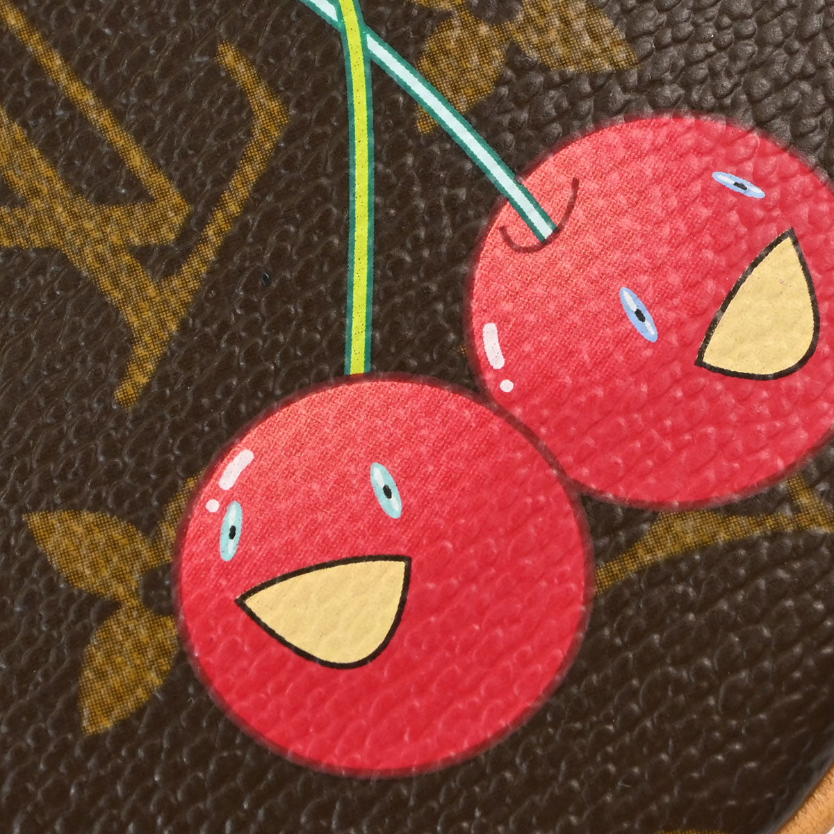 Louis Vuitton Cherry Porte Monnaie Rond Coin Case Wallet M95043