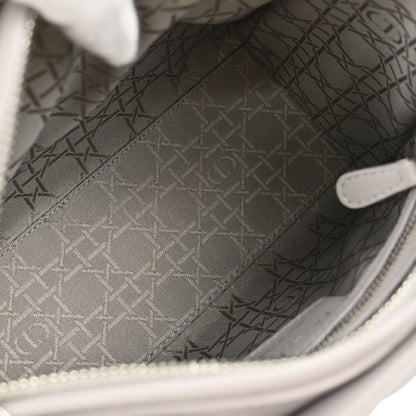 Christian Dior 2013 Gray Lambskin Lady Dior Cannage 2way Shoulder Handbag