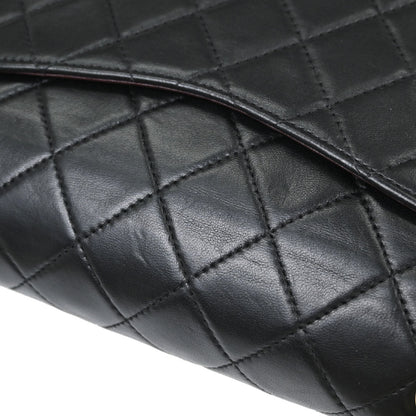 Chanel Black Lambskin Medium Classic Double Flap Shoulder Bag