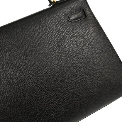 Hermes Black Ardennes Kelly 32 Sellier 2way Shoulder Handbag