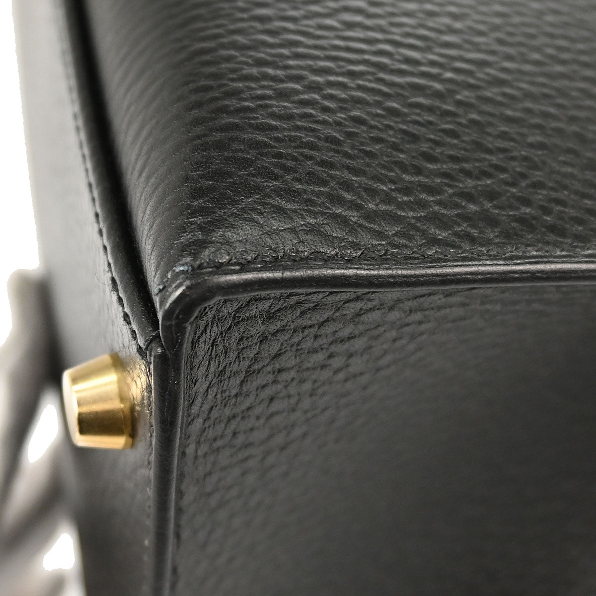Hermes Black Ardennes Kelly 32 Sellier 2way Shoulder Handbag