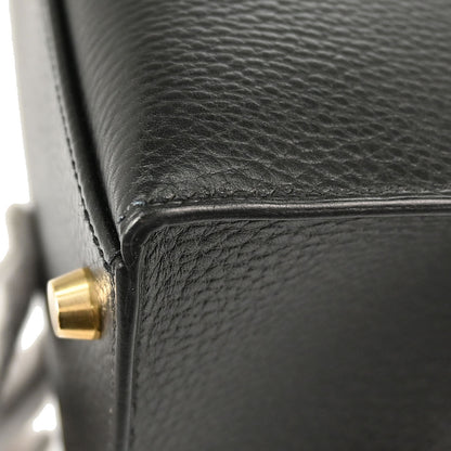 Hermes Black Ardennes Kelly 32 Sellier 2way Shoulder Handbag