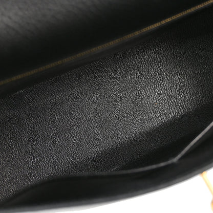 Hermes Black Ardennes Kelly 32 Sellier 2way Shoulder Handbag