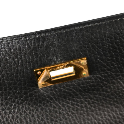 Hermes Black Ardennes Kelly 32 Sellier 2way Shoulder Handbag