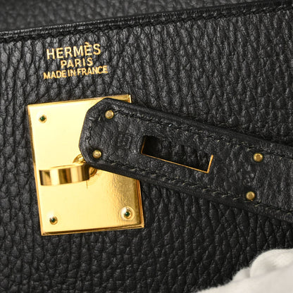 Hermes Black Ardennes Kelly 32 Sellier 2way Shoulder Handbag