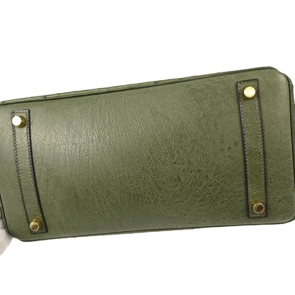 Hermes * Vert Olive Ostrich Birkin 30 Handbag