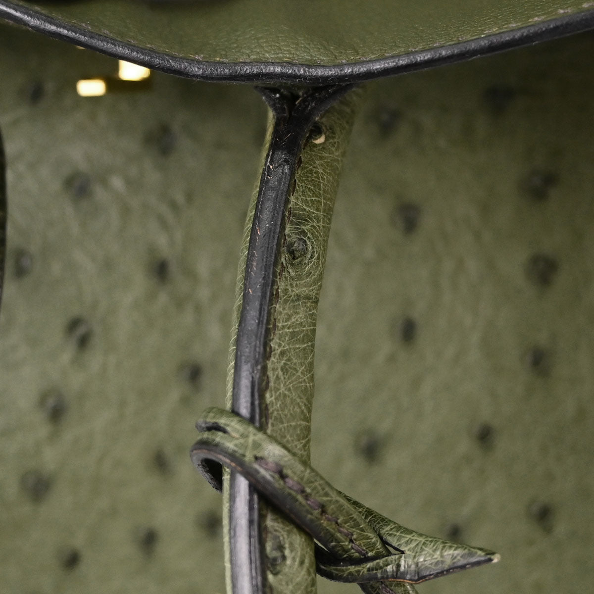 Hermes * Vert Olive Ostrich Birkin 30 Handbag