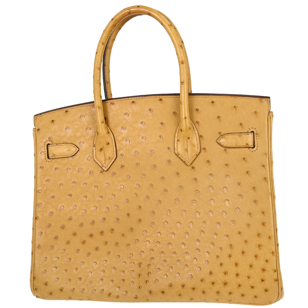 Hermes * Saffron Ostrich Birkin 30 Handbag