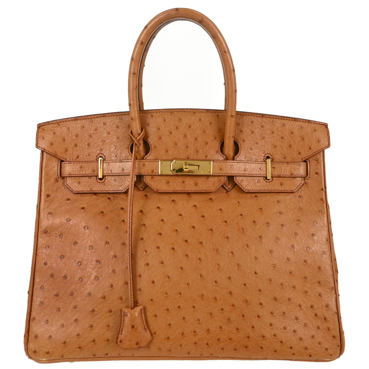 Hermes * Chestnut Ostrich Birkin 35 Handbag