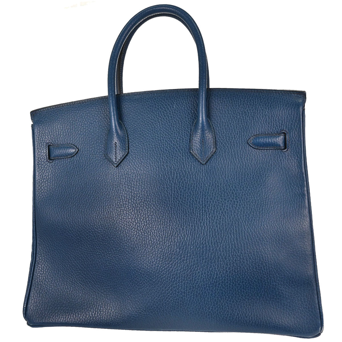 Hermes Blue Ardennes Birkin 35 Handbag