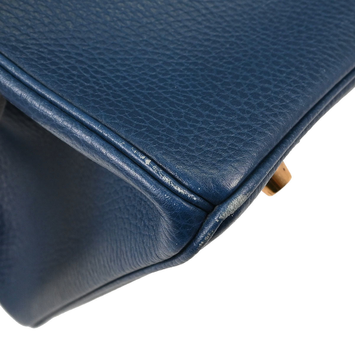 Hermes Blue Ardennes Birkin 35 Handbag