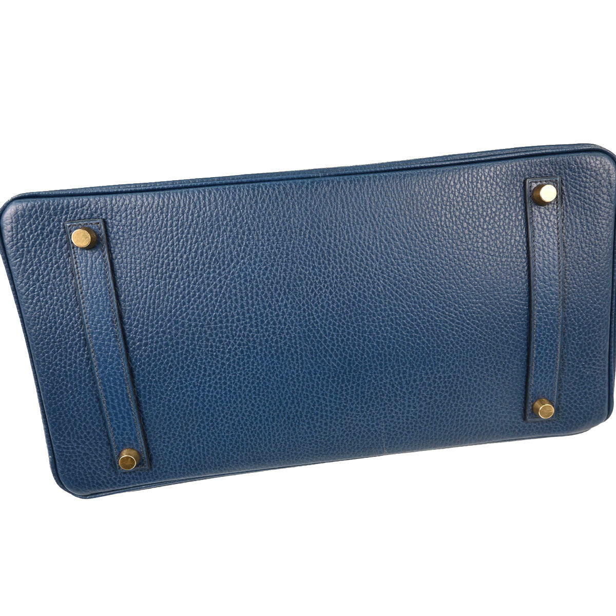 Hermes Blue Ardennes Birkin 35 Handbag