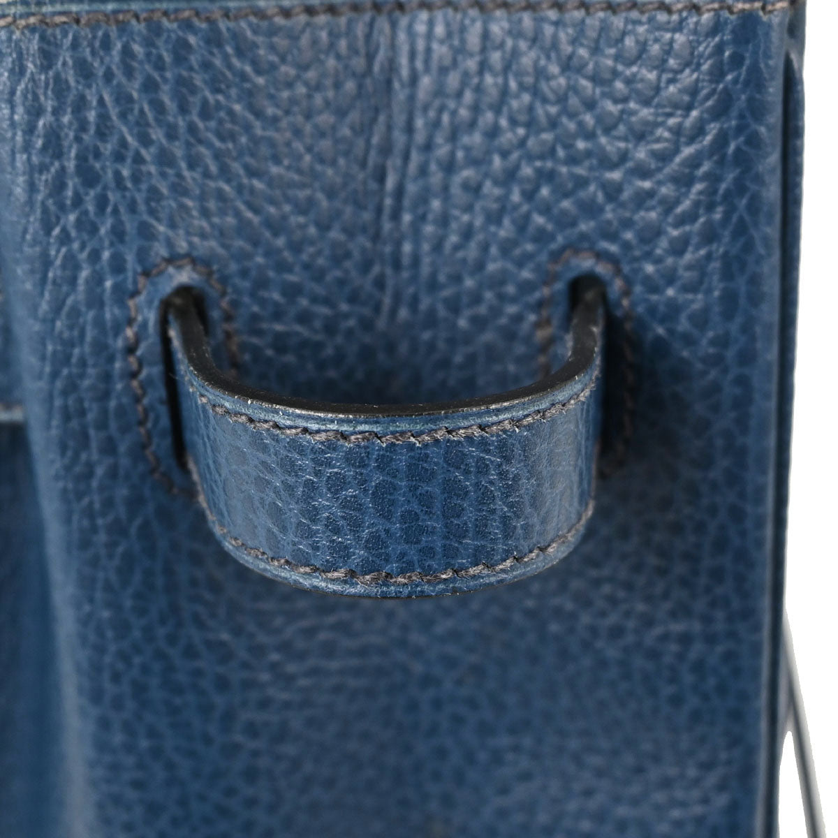 Hermes Blue Ardennes Birkin 35 Handbag