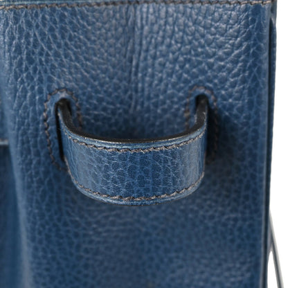 Hermes Blue Ardennes Birkin 35 Handbag