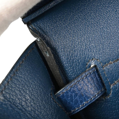 Hermes Blue Ardennes Birkin 35 Handbag