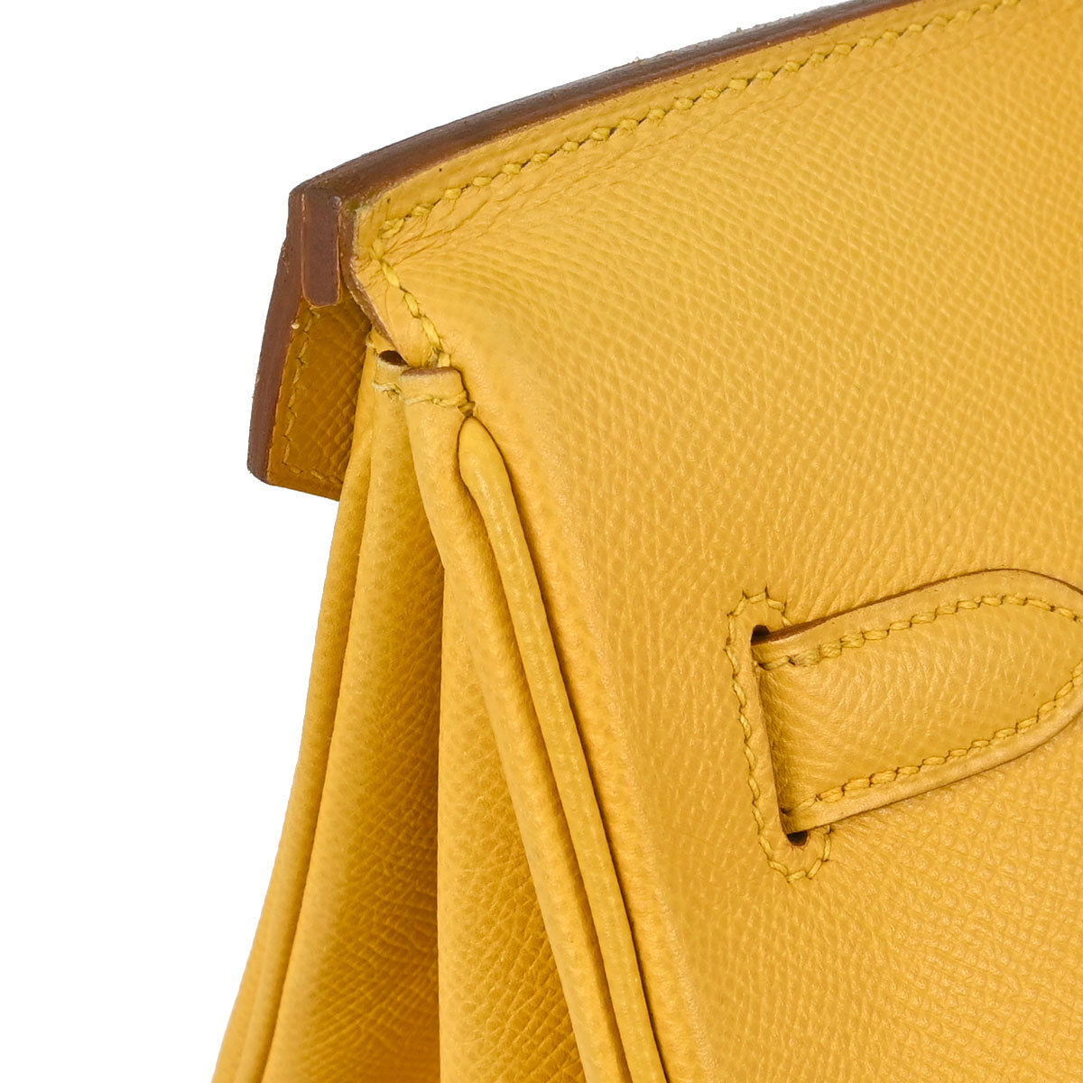 Hermes Jaune Courchevel Birkin 35 Handbag
