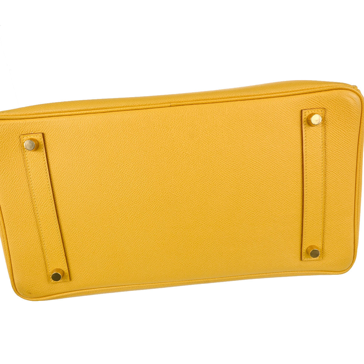 Hermes Jaune Courchevel Birkin 35 Handbag
